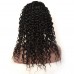 Deep Curly 13x6 Lace Front Wig for Black Woman 150 Density Virgin Brazilian Human Hair Lace Frontal Wig Pre Plucked Natural Hair line with Baby Hair
